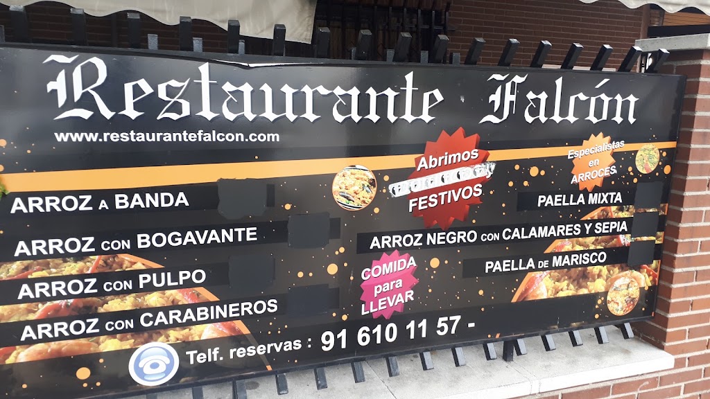Restaurante Falcon — Carta
