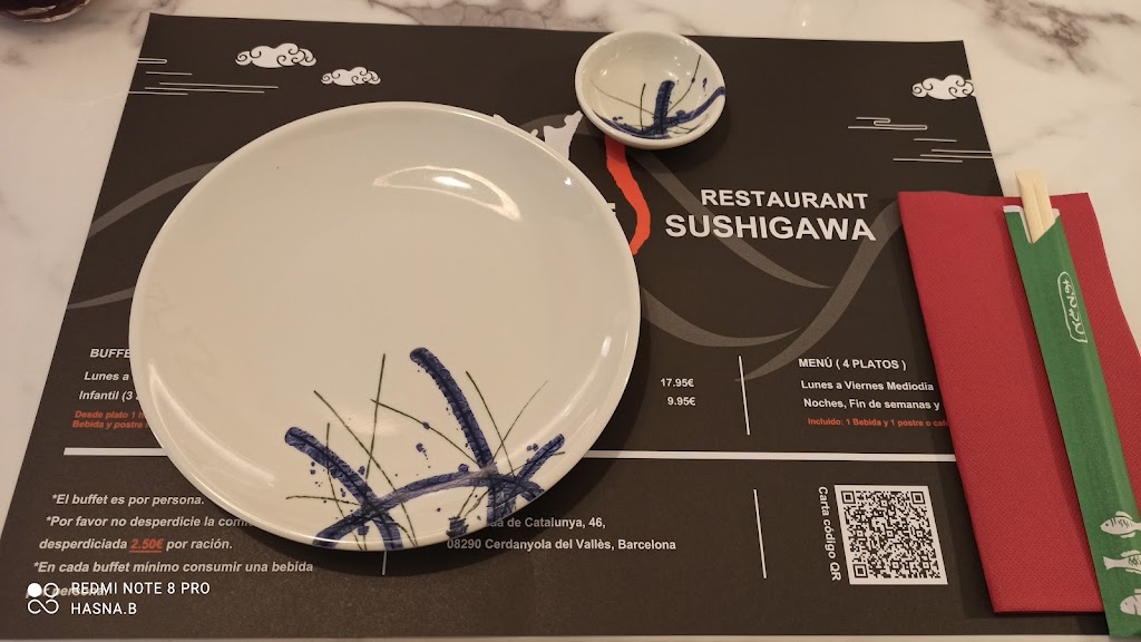 Sushi Gawa — Carta