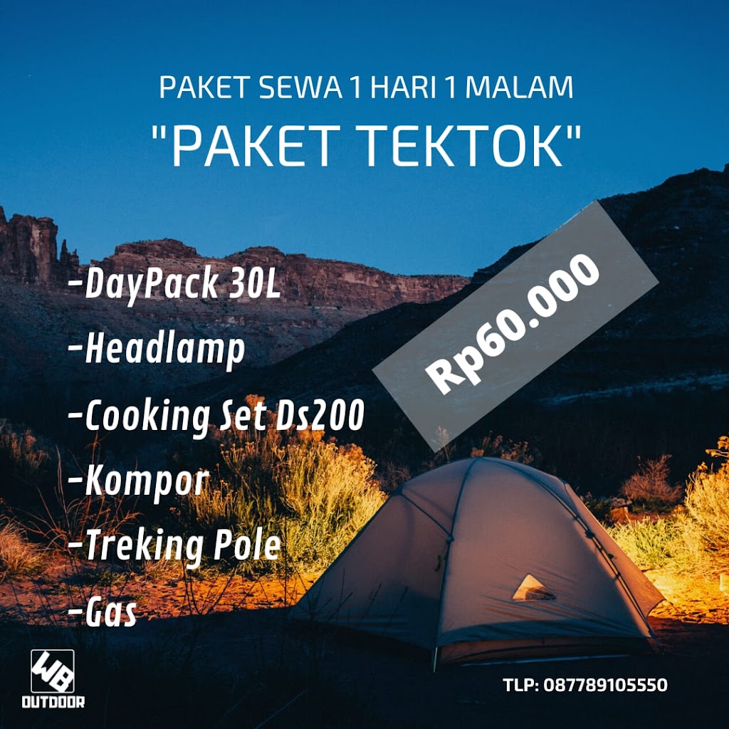 Sewa Alat Camping Semarang WB OUTDOOR