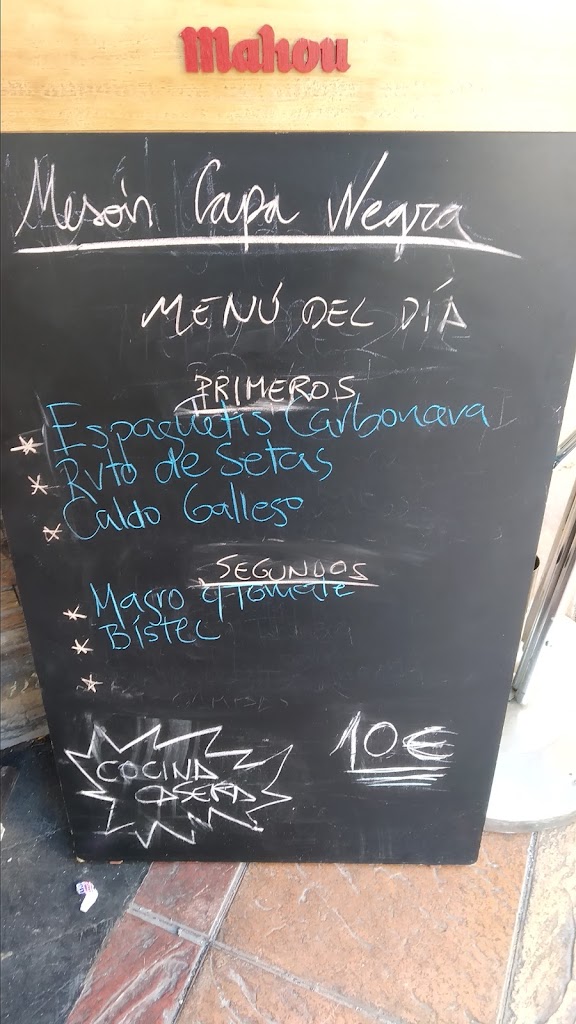 Meson Capa Negra — Carta