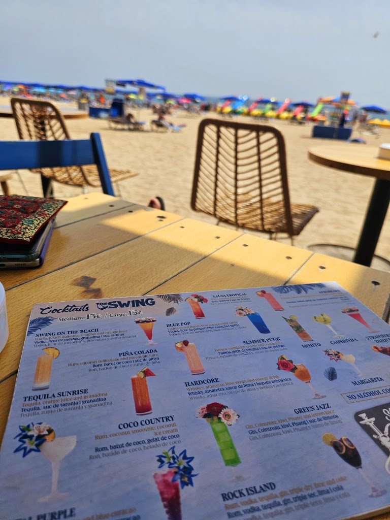The Swing Beach Club — Carta