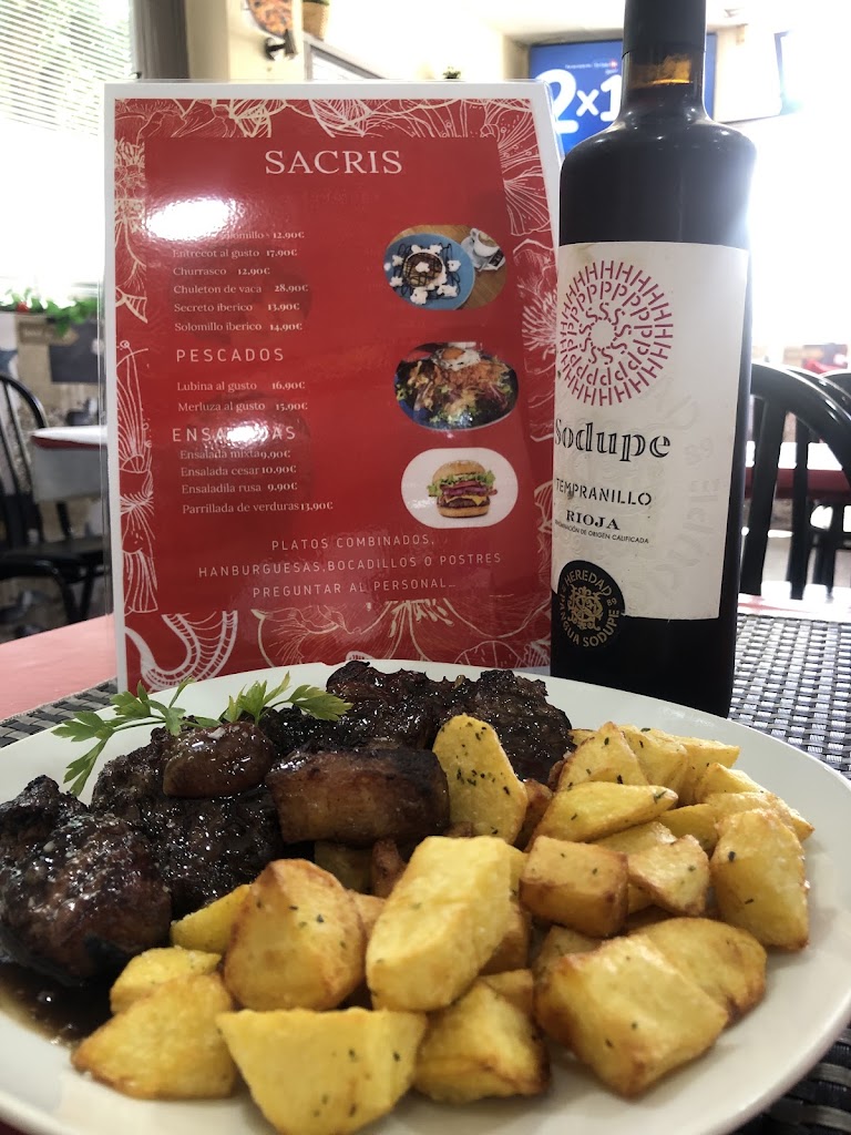 Bar Cafeteria Sacris — Carta