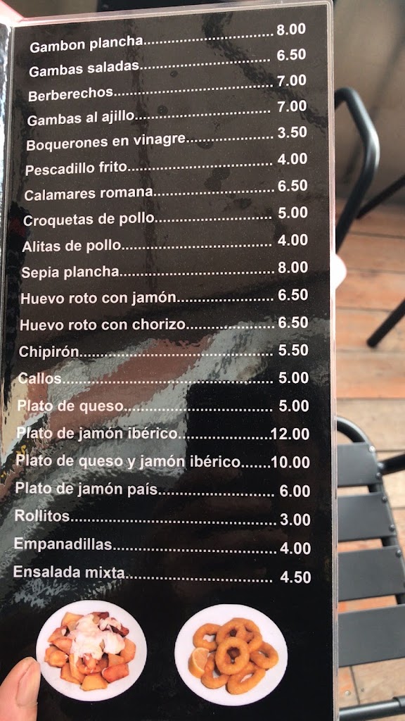 Restaurante 32 bar — Carta