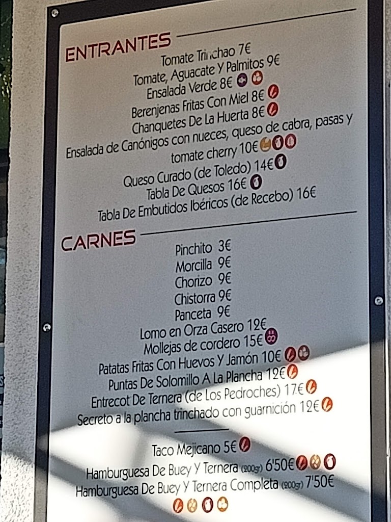 Taberna Terra Blues Santa Fe — Carta