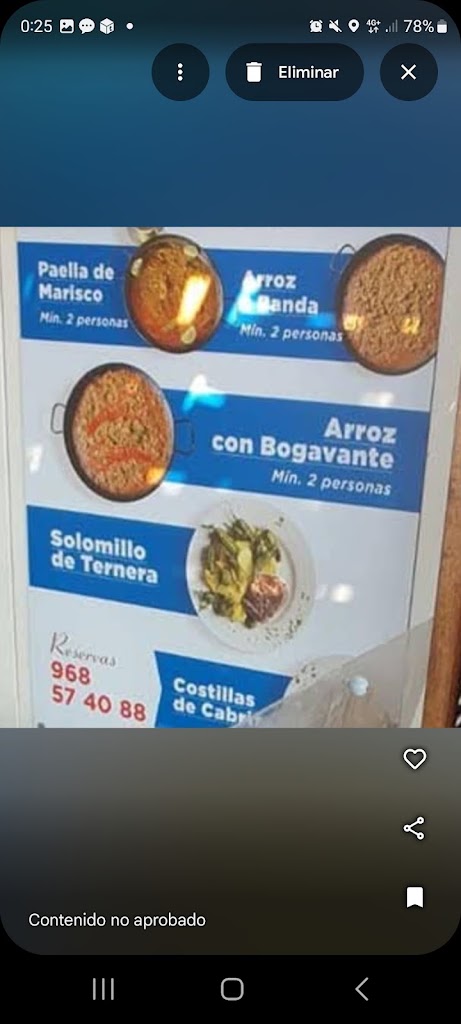 CAFE BAR EL RINCON DE CRISTINA — Carta