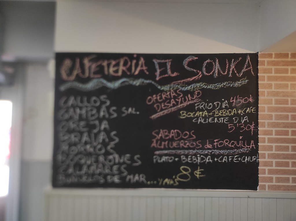 cafeteria el sonka — Carta