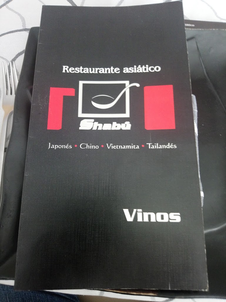 Restaurante Shabu — Carta