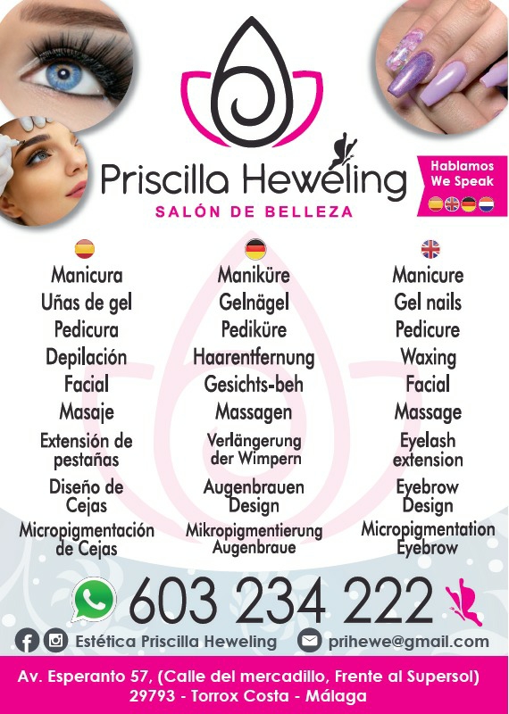 Estetica Avanzada Priscilla Heweling — Carta
