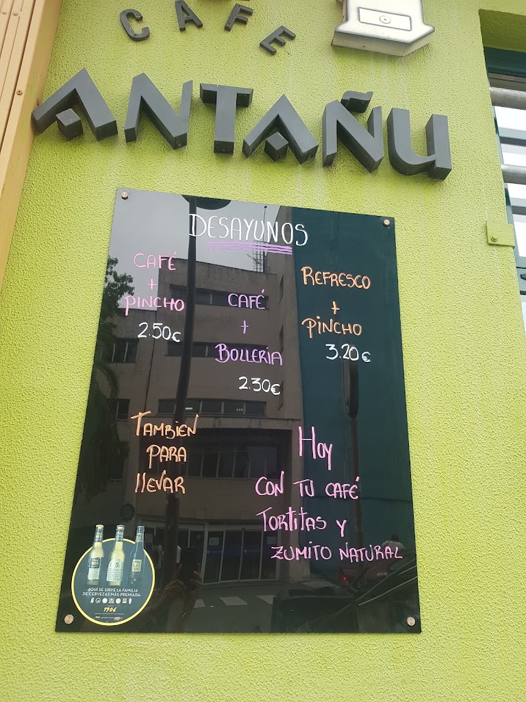Cafe Bar Antanu — Carta