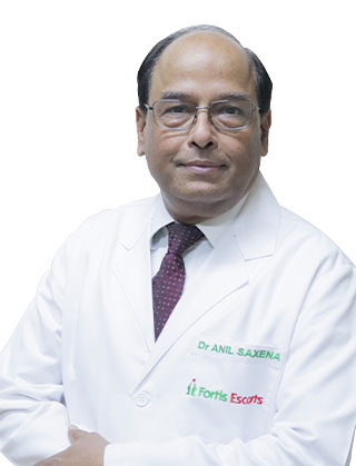 Dr. Dr Anil Saxena Executive Director Electrophysiology Cardiac Pacing Fortis Escorts Heart Institute Okhla Road New Delhi