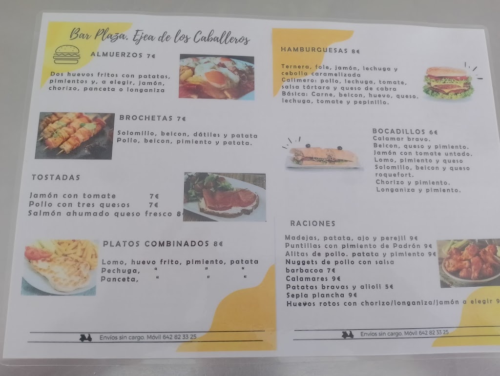 Bar Morocco — Carta