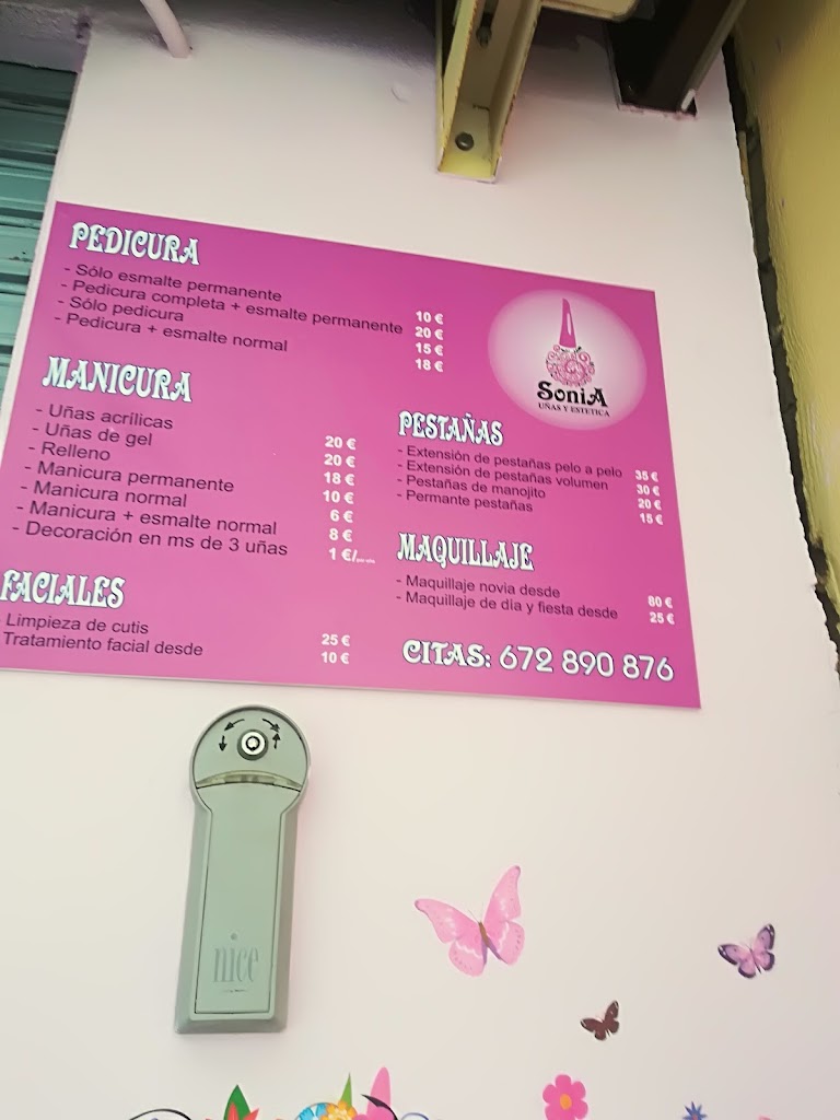 Sonia nails studios — Carta