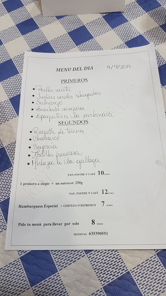 El Nuevo Portalon — Carta