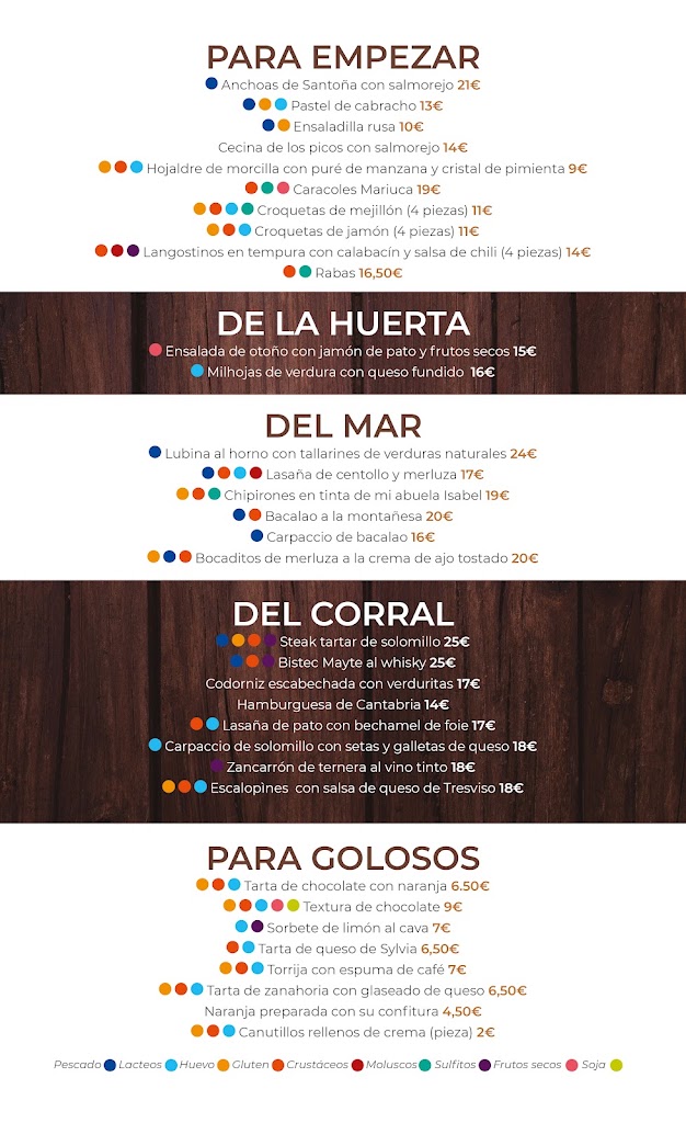 La Atalaya de Mayte — Carta