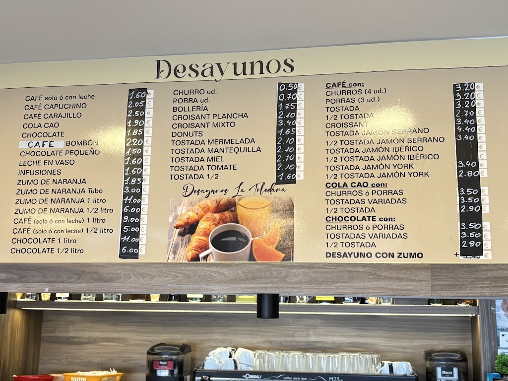 Churrerias La Toledana — Carta