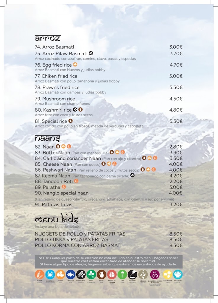 Nanglo Indian Nepalese restaurant — Carta