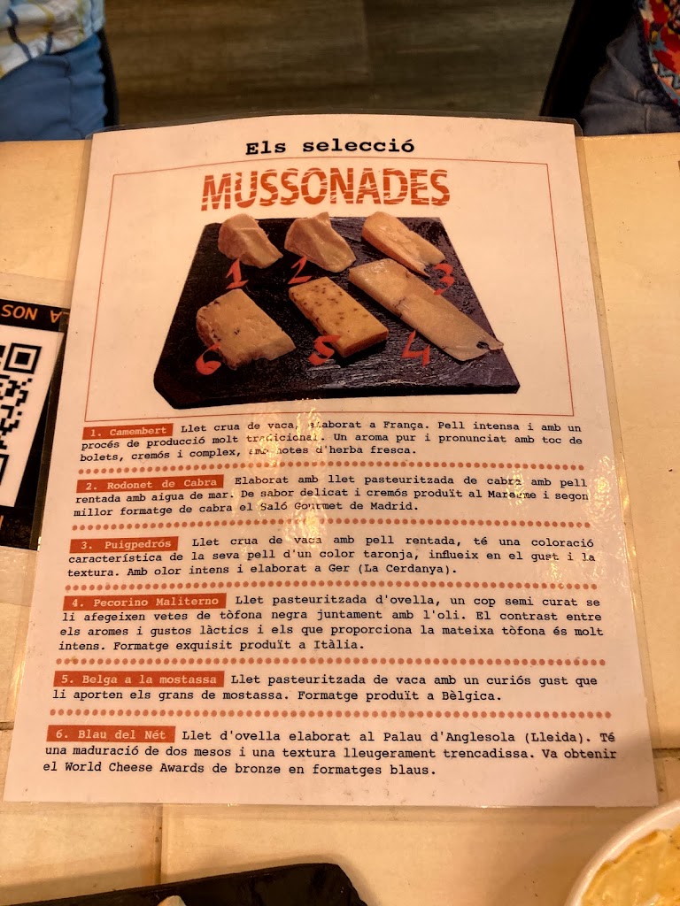 Mussonades — Carta