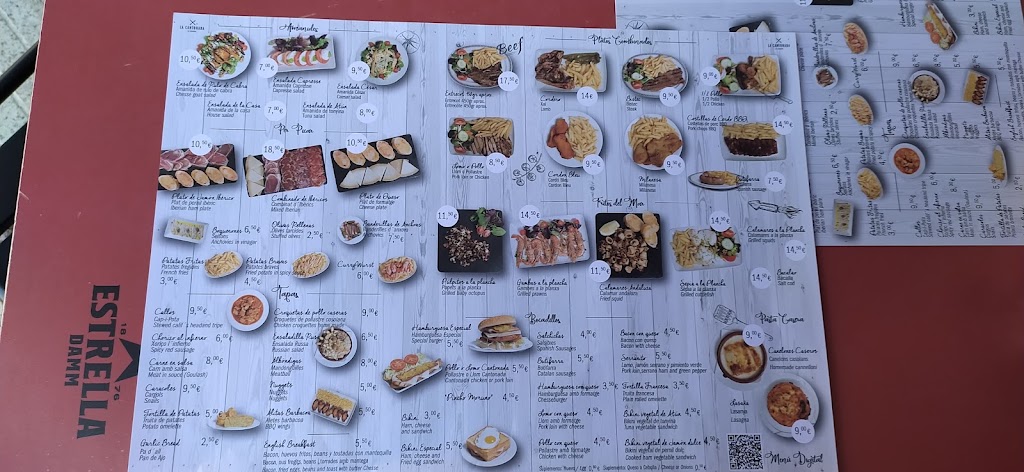 Bar La Cantonada — Carta
