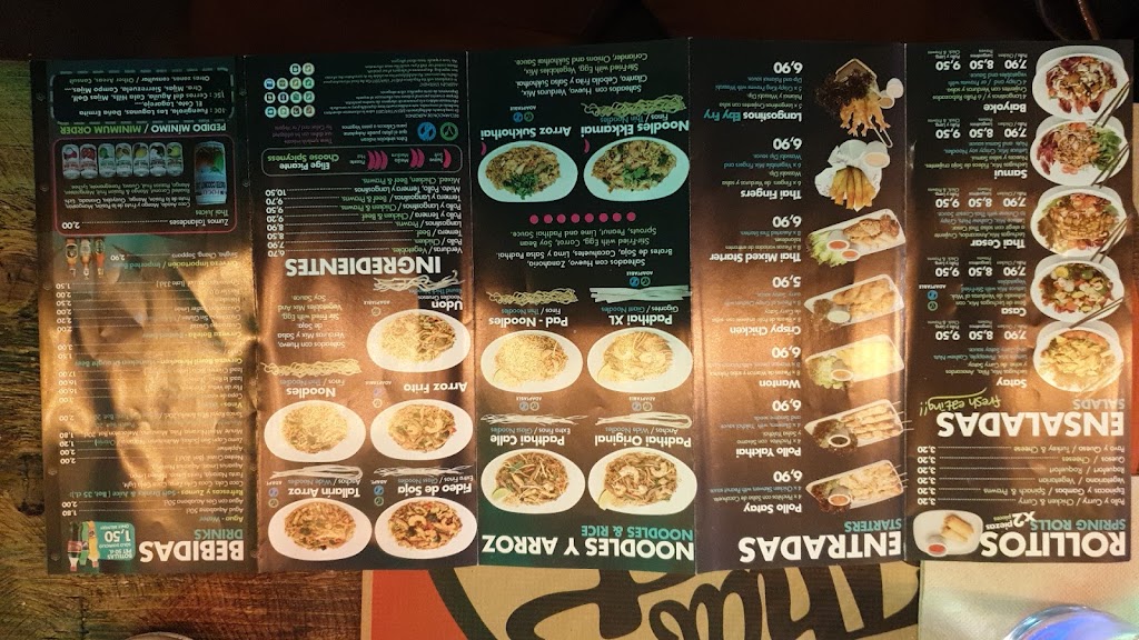 padthaiwok Fuengirola — Carta
