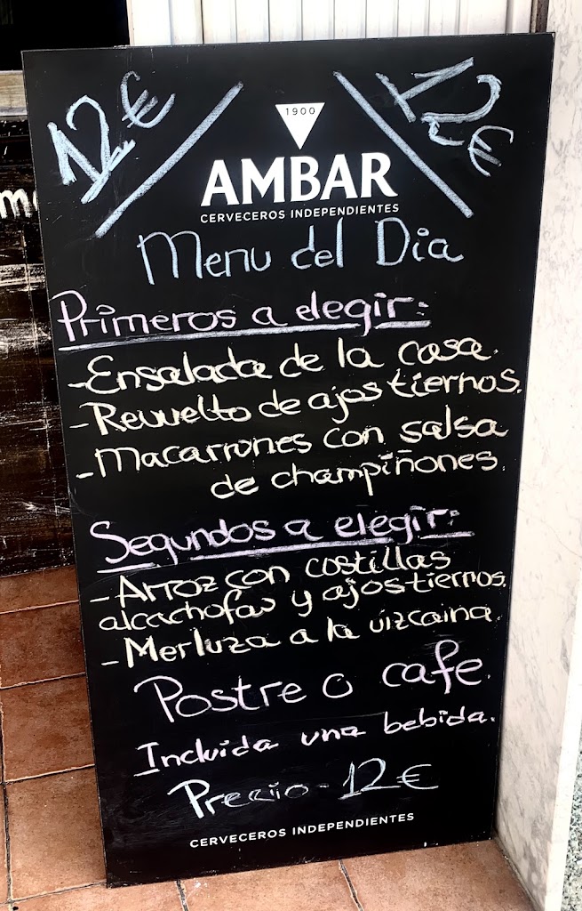 Bar Cafeteria Marcilla — Carta