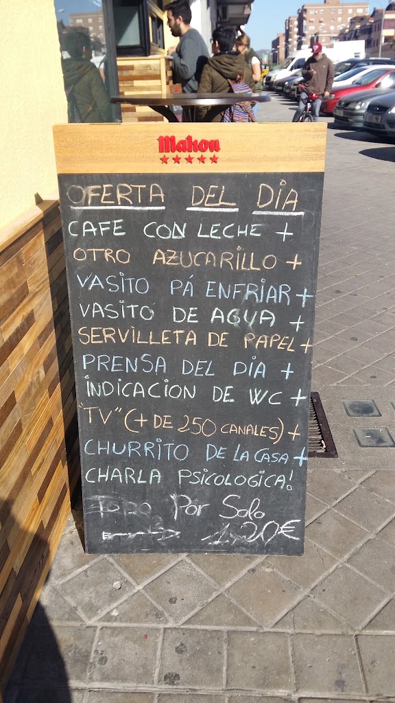Bar Nueva Gioconda — Carta