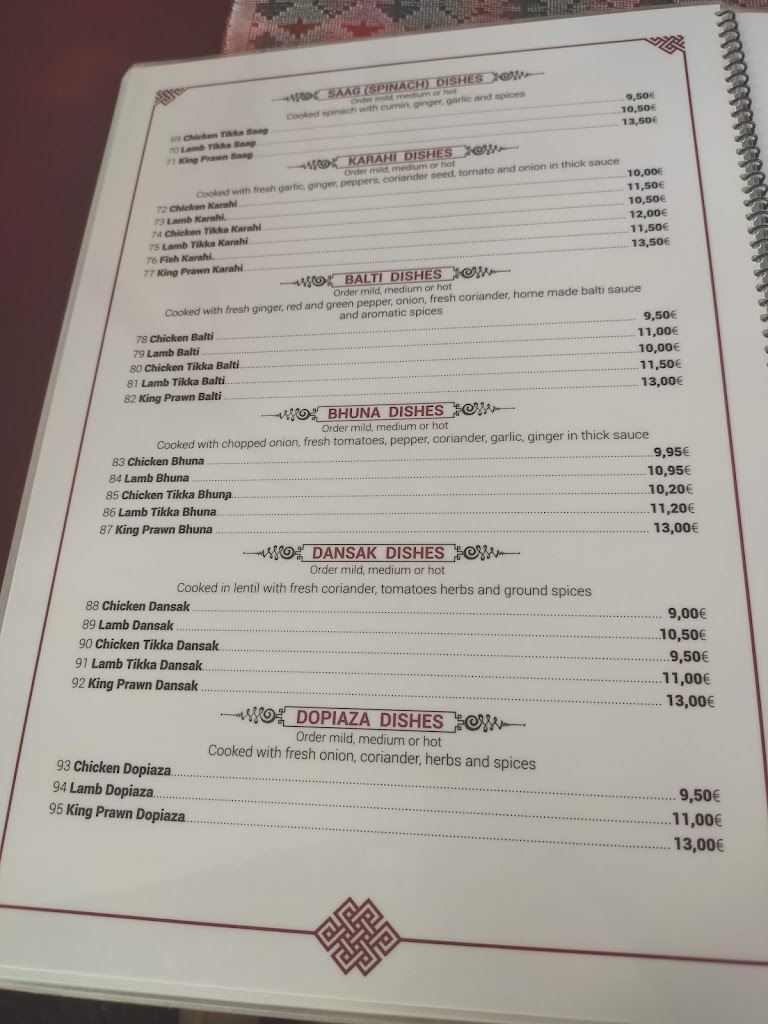 Himalaya Restaurant — Carta