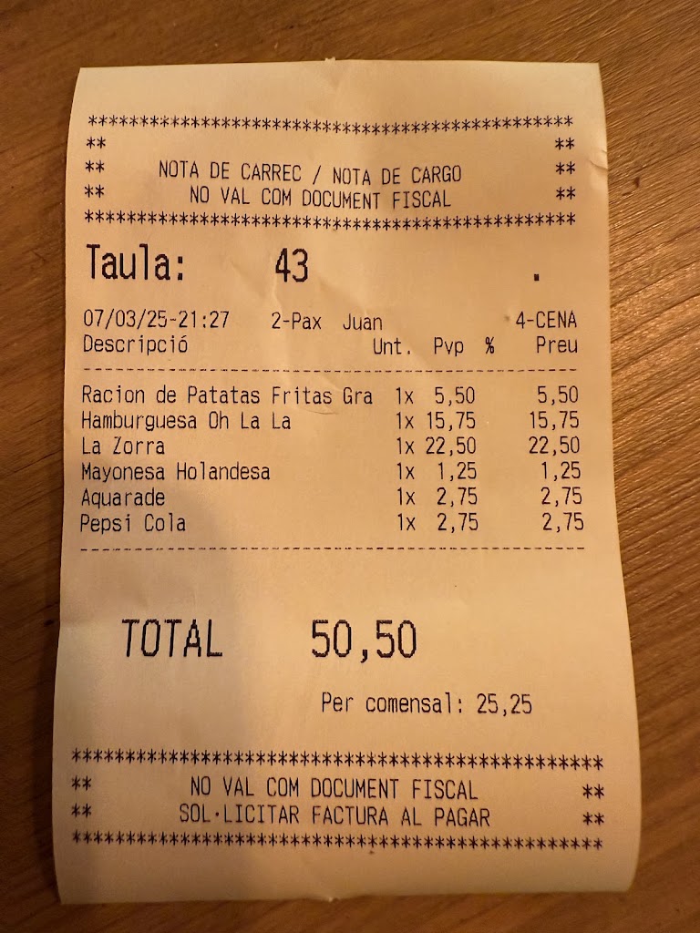 Hamburgueseria Oh la la — Mas recientes