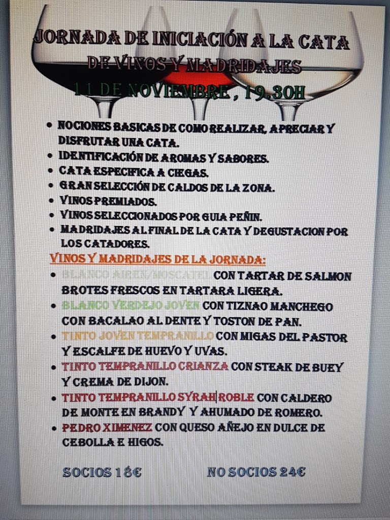 LOS JUNCOS SOCIEDAD RECREATIVA — Carta