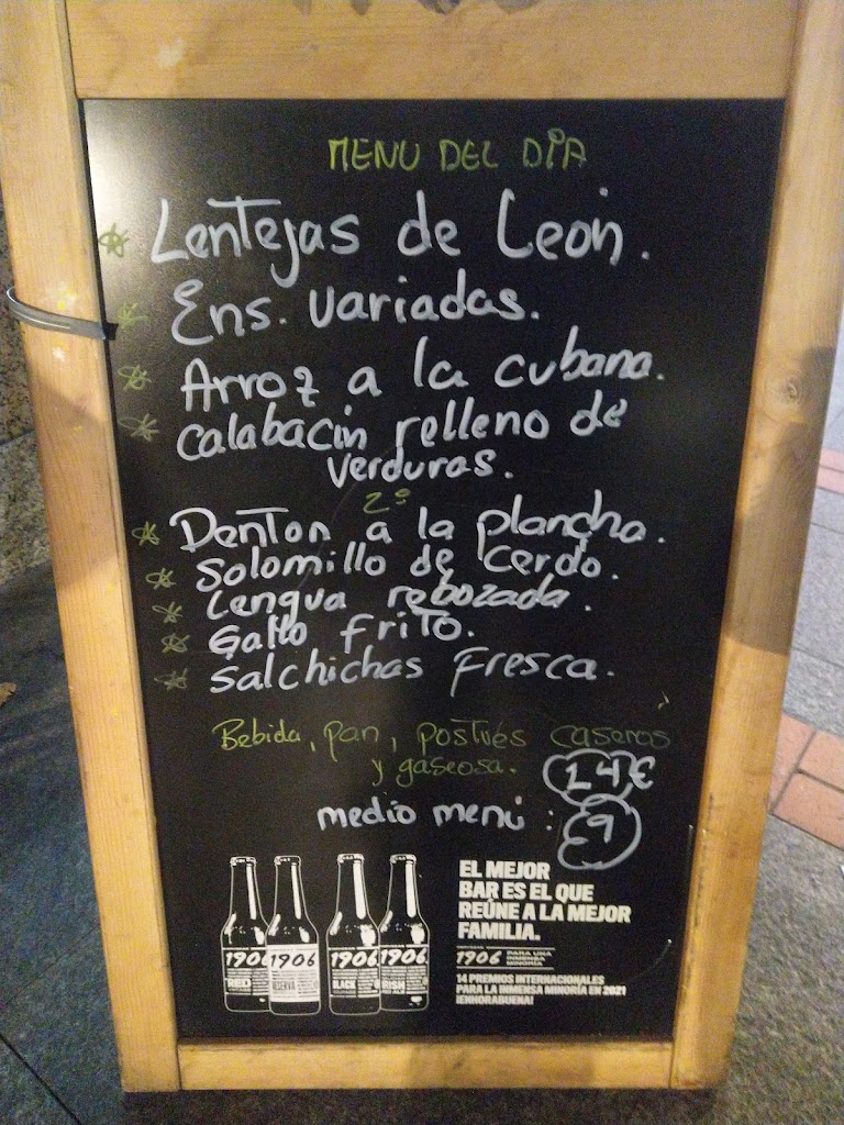 Bar El 4 De Azkue — Carta