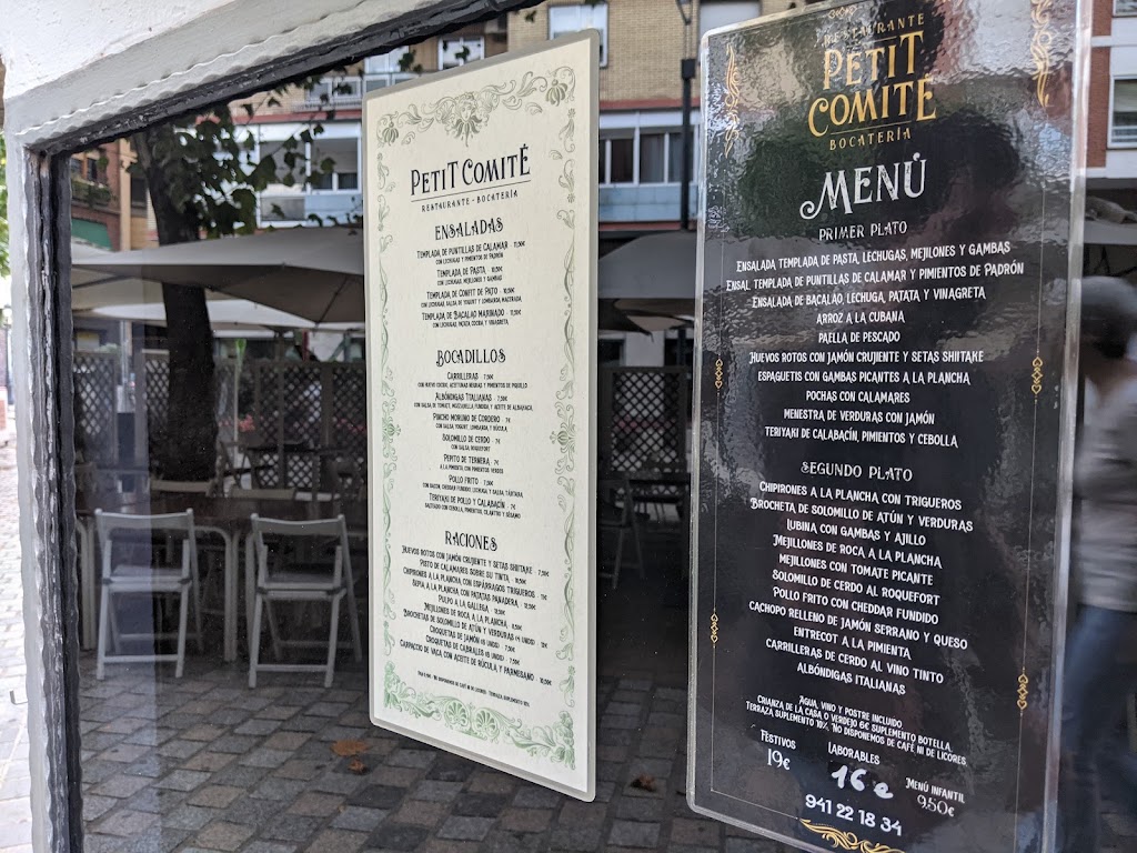 Restaurante La Meji "Petit Comite" — Carta