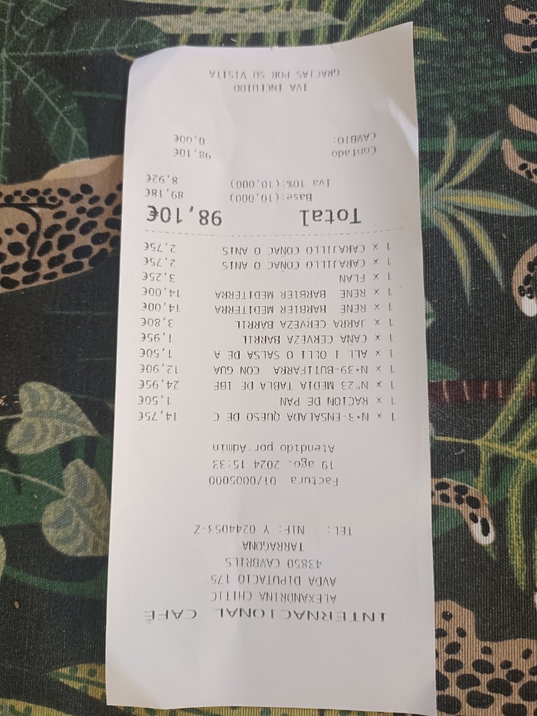 Inter Cafe — Carta