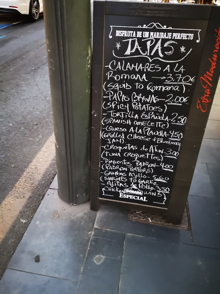 Blue Cafe & Bar — Carta