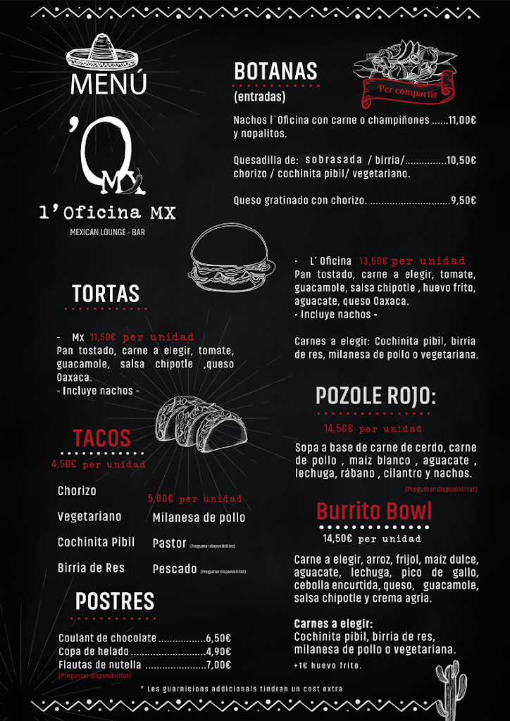 L' Oficina MX — Carta