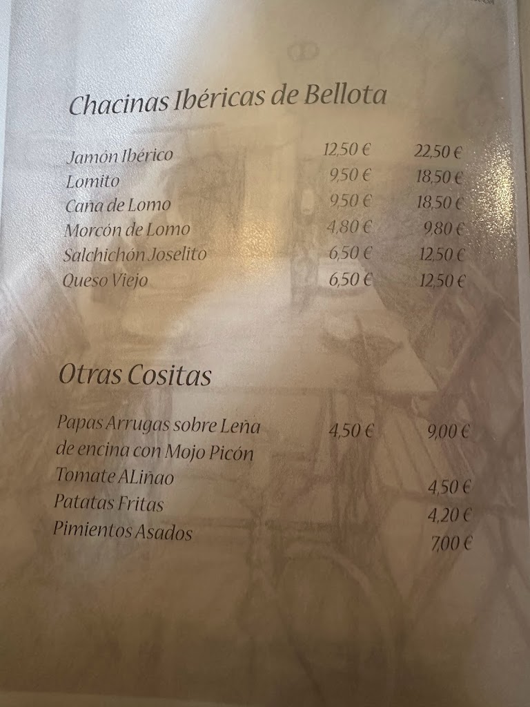 Bodega aljarafe — Carta