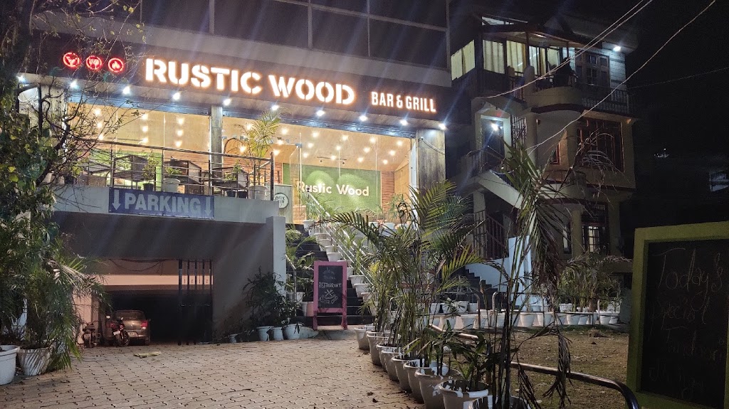 Rustic Wood Bar Grill
