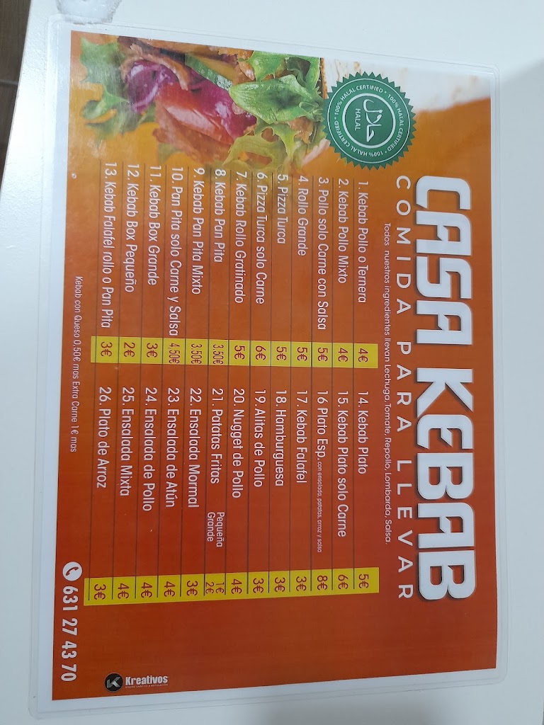 Casa kebab — Del propietario