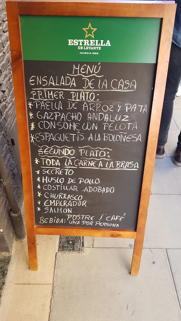 Restaurante Las Brasas — Carta