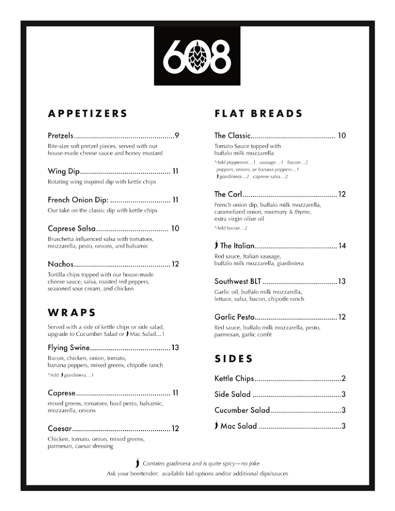  608 Brewing Company Taproom & Kitchen