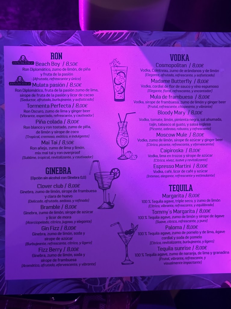 Opera Cafe — Carta