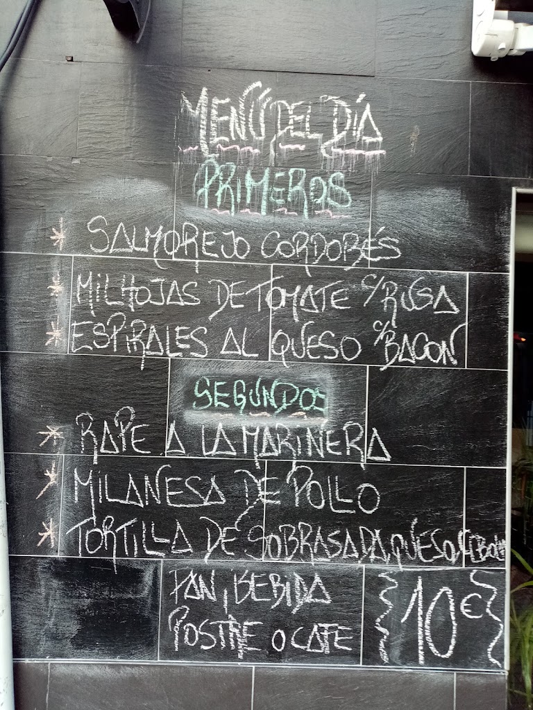 Restaurante Brindo Por Ti — Carta