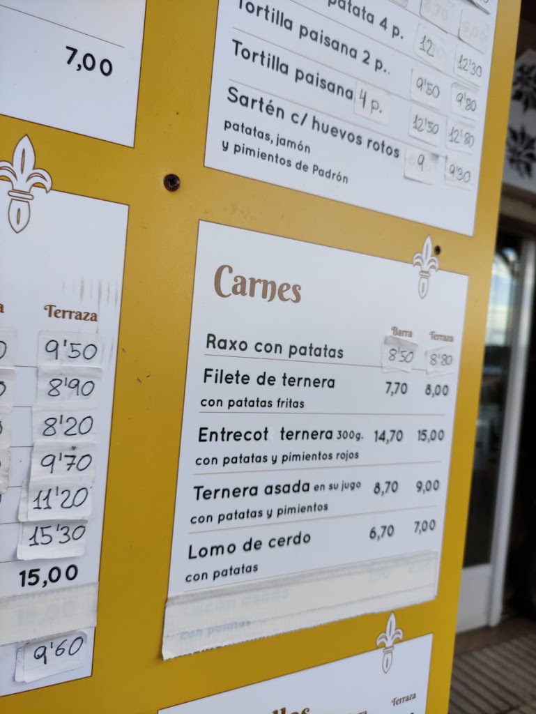 Meson Flor de Lis — Carta