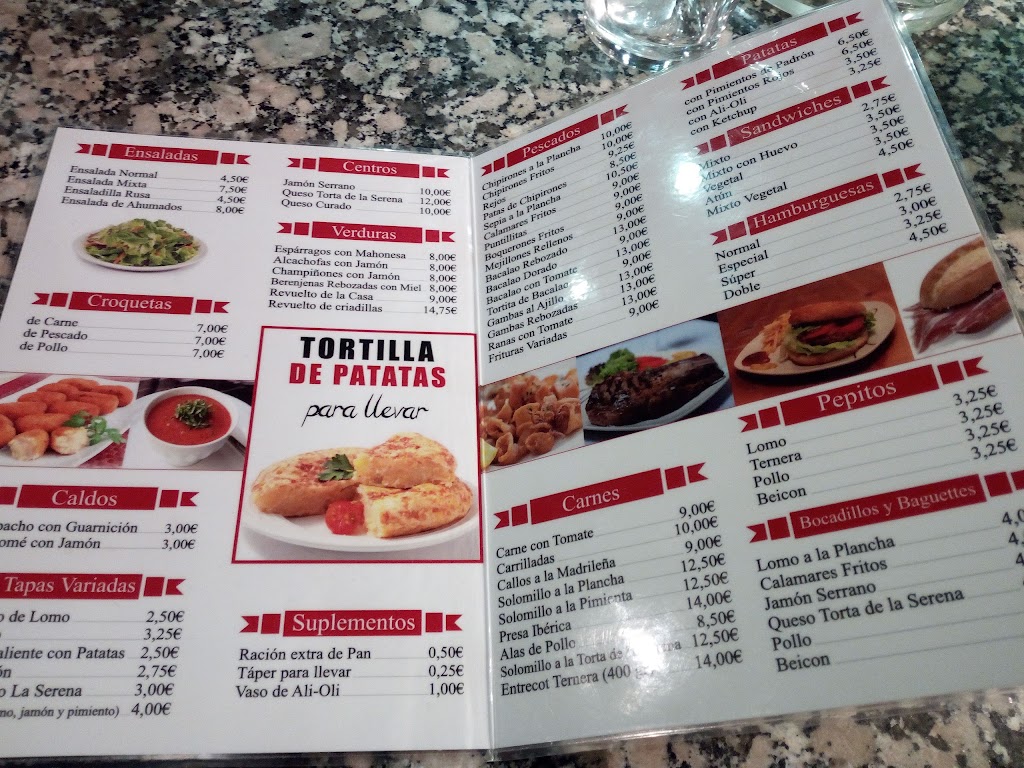 Restaurante Royalty — Carta