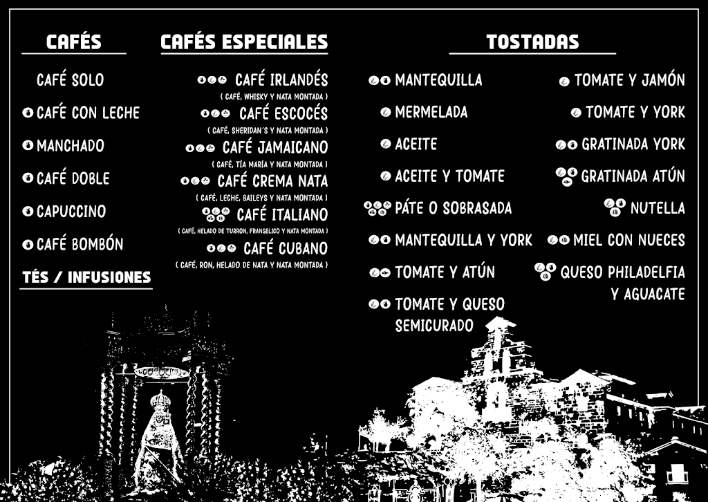 Cafeteria Mi Morenita — Carta
