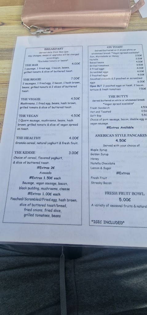 Why Not? Bar And Restaurant — Carta