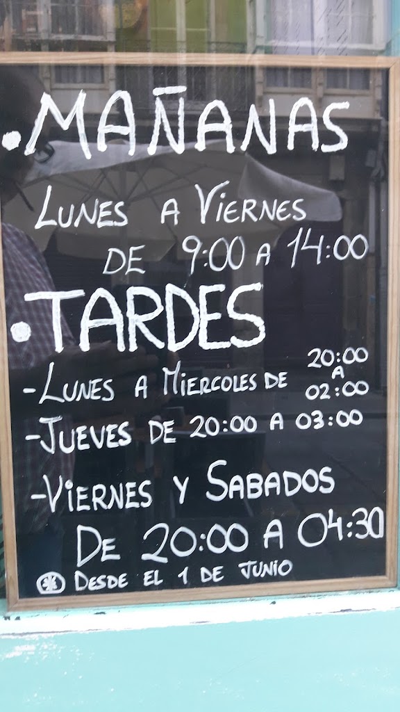 Area Oasis Bar — Carta