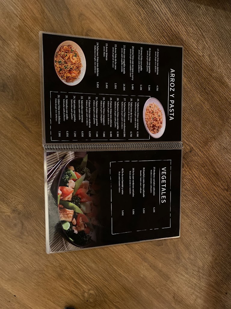 Restaurant Oriental Yuan — Carta
