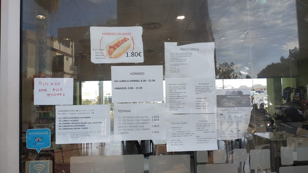 Horchateria Casa Cultura — Carta