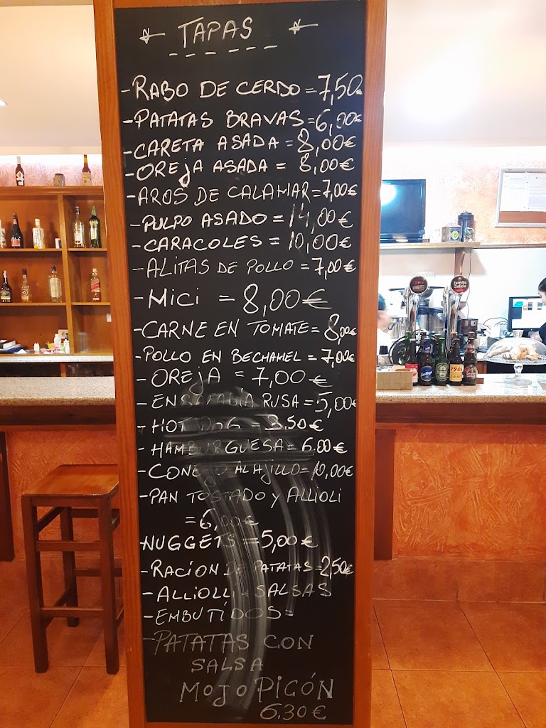 Bar Pilar — Carta