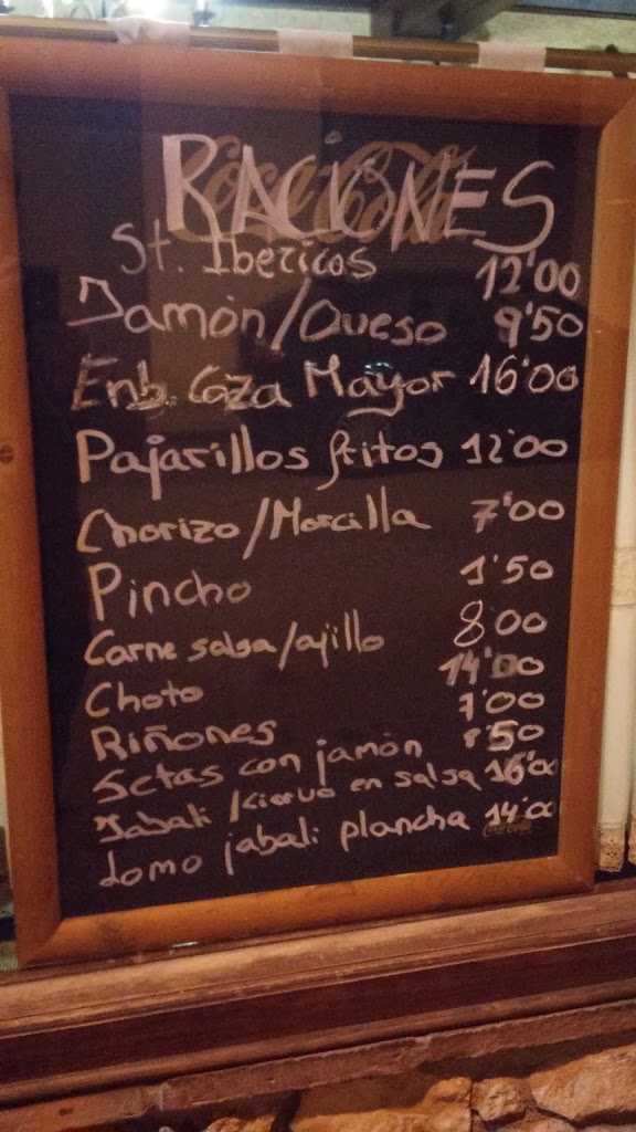 Cafe-Bar "Milenio" — Carta