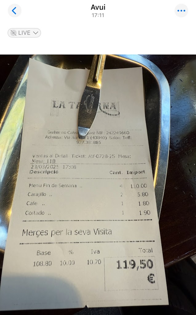 Restaurante en Salou La Taverna — Mas recientes
